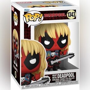 Deadpool Funko Pop! Heavy Metal Deadpool 1343 - Out of box